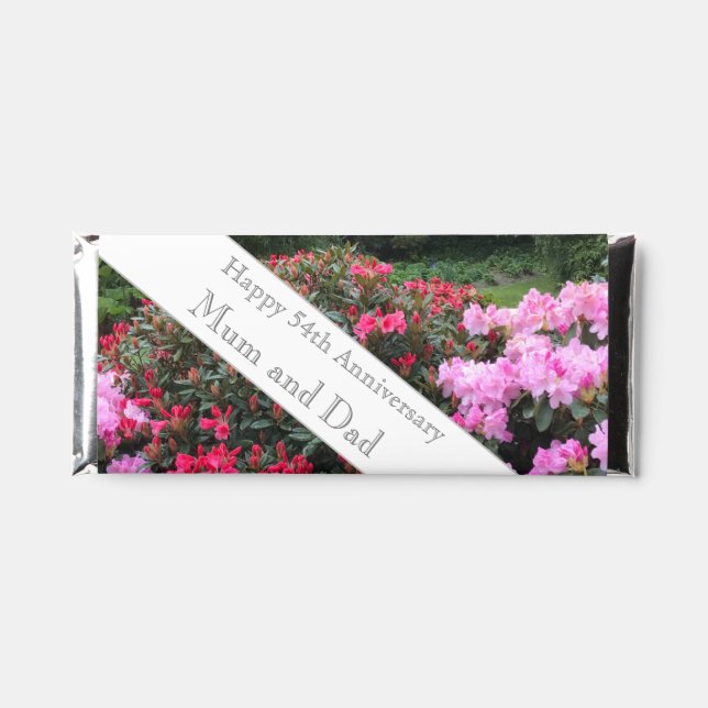 54th Wedding   Hershey Bar Favors (Front)