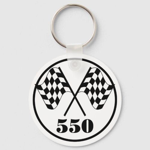 550 Checkered Flags Keychain