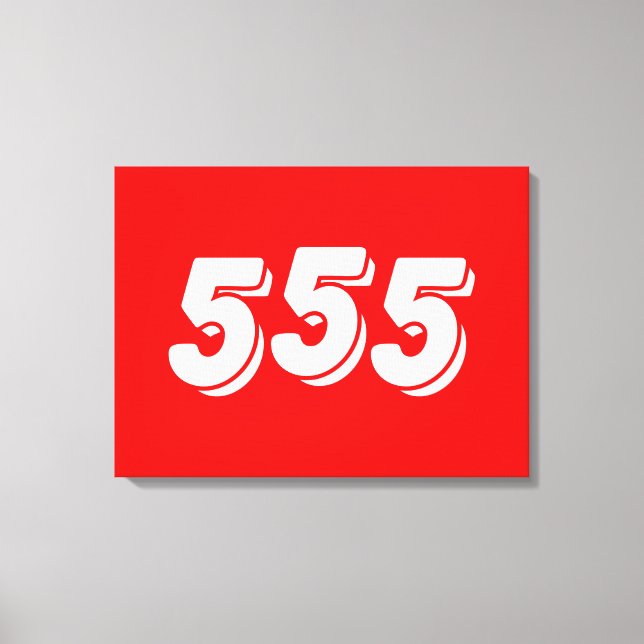 555 CANVAS PRINT (Front)