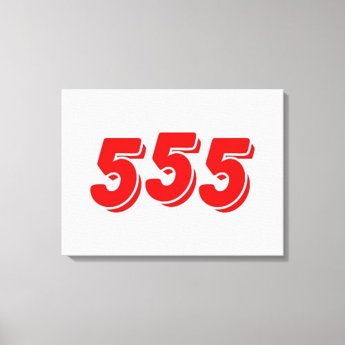 555 CANVAS PRINT