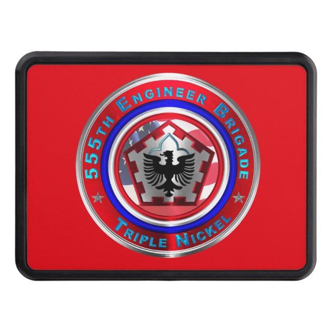 :  555th Engineer Brigade Hitch Cover (Front)