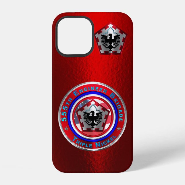 555th Engineer Brigade “Triple Nickel” Iphone Case (Back)