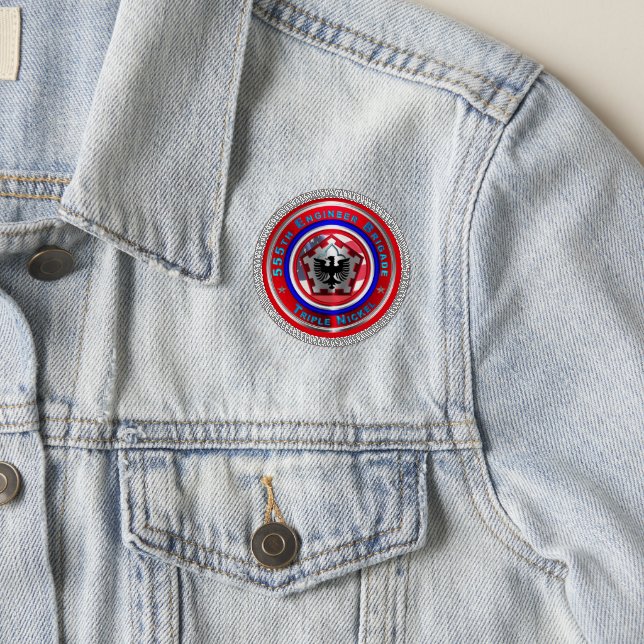 555th Engineer Brigade “Triple Nickel” Patch (On Jacket)