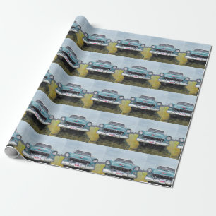 55' Chevy Car Art Wrapping Paper