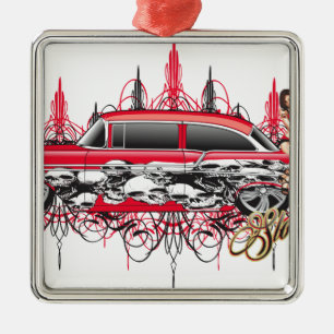 55 chevy car.jpg metal ornament