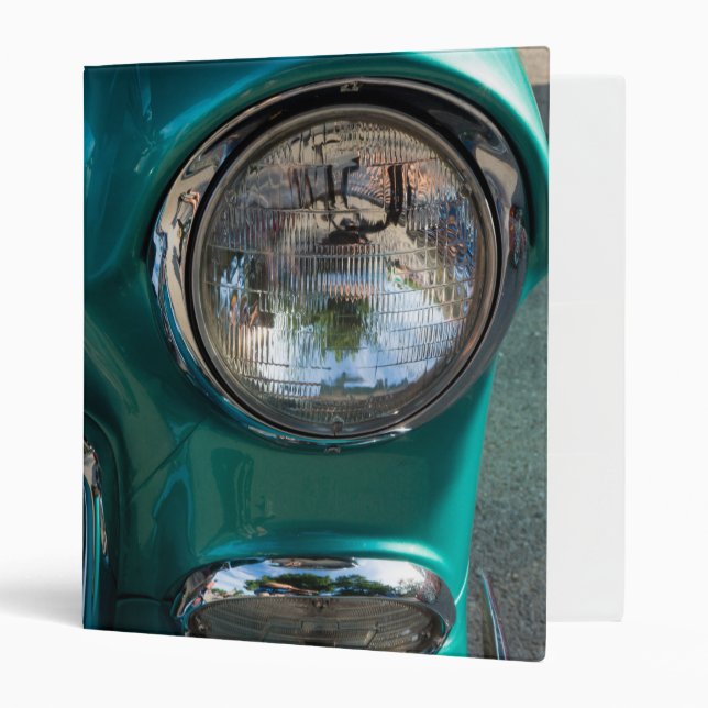 55 Chevy Headlight 3 Ring Binder (Front/Inside)