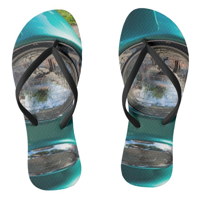 55 Chevy Headlight Flip Flops (Footbed)