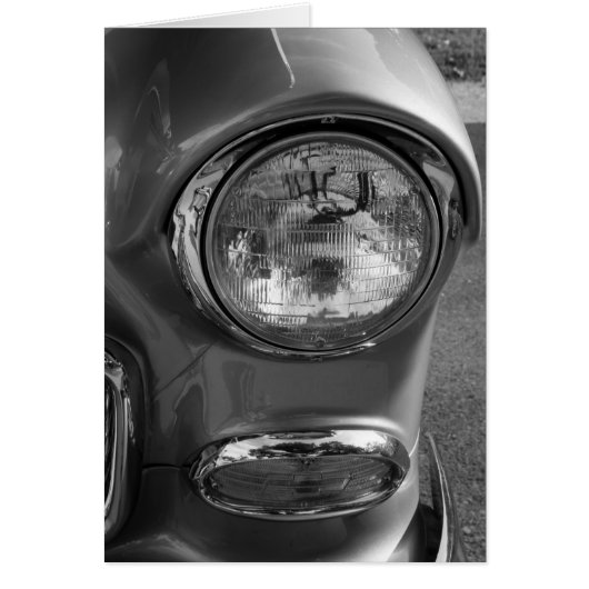 55 Chevy Headlight Grayscale Cards (Front)