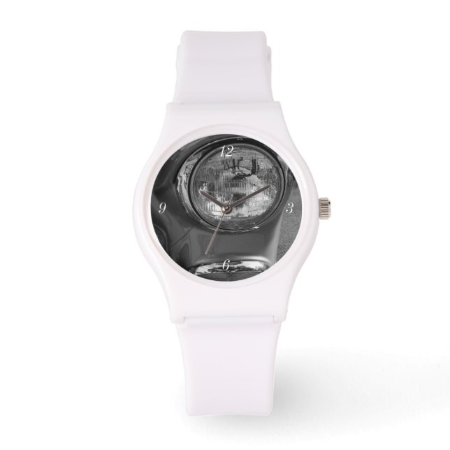 55 Chevy Headlight Grayscale Watch (Front)