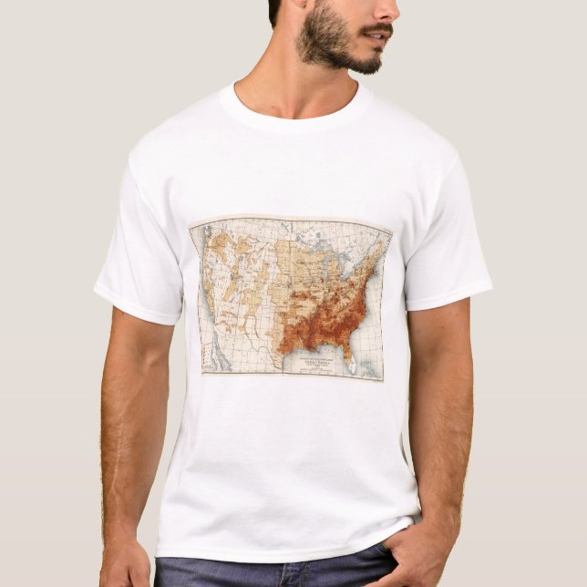 55 Density Negro population T-Shirt (Front)