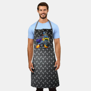 55 Funny Car Metal Diamond Checker Plate Apron