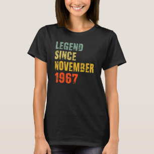55 Year Old 55th Birthday  Legend Since November 1 T-Shirt