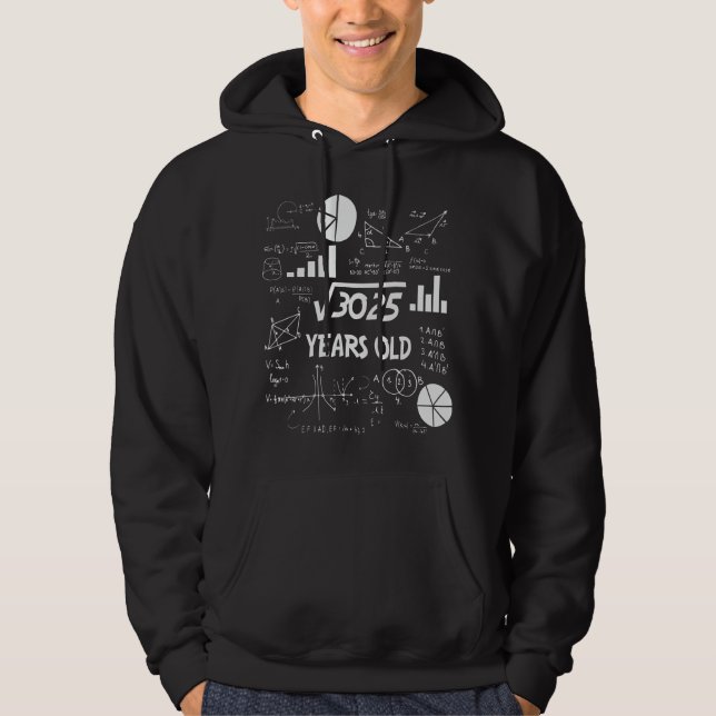 55 Year Old Bday Math Teacher 55th Birthday Gift Hoodie (Front)