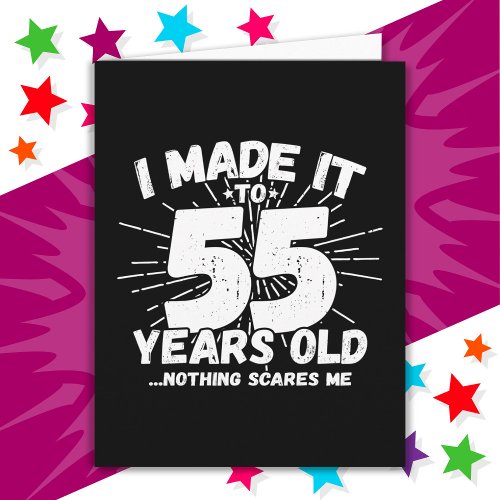 55 Year Old Sarcastic Meme Funny 55th Birthday Card