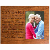 55 Years Anniversary Cherrypicture Frame (Front)