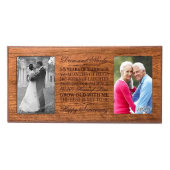 55 Years of Marriage Cherry Double Photo Frame (Front)