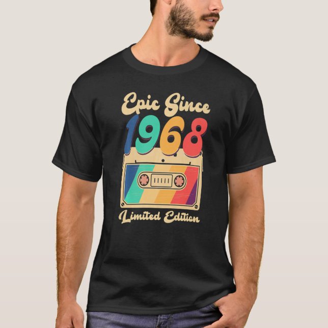 55 Years Old Birthday Shirt Women Men Born In 1968 (Front)