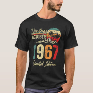 55 Yr Old Vintage October 1967 55th Birthday T-Shirt