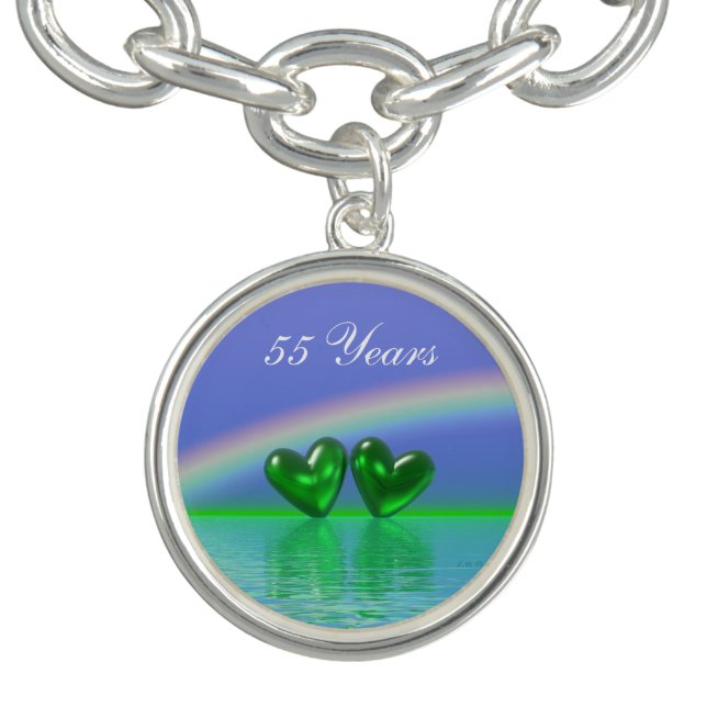 55th Anniversary Emerald Hearts Bracelet (Design)