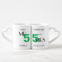 55th Anniversary Emerald Wedding Personalized