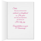 55th Anniversary Nun Religious Life Cross, Flowers (Inside (Right))