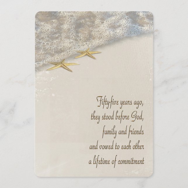 55th Anniversary Vow Renewal Wedding Program (Front)