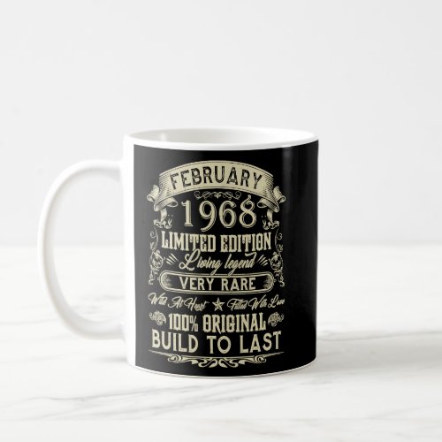 55th Birthday  55 Years Old Retro Vintage February Coffee Mug