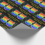 [ Thumbnail: 55th Birthday: Colorful Music Symbols, Rainbow 55 Wrapping Paper ]