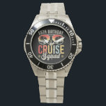 55TH Birthday Cruise Squad Family Matching Men Watch<br><div class="desc">55TH Birthday Cruise Squad Crew Vacation Group Family Matching Design Gift Men's Stainless Steel Bracelet Watch Classic Collection.</div>