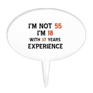 55th birthday designs cake topper