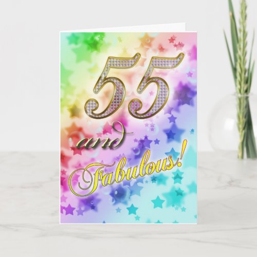 55th birthday for someone Fabulous Card