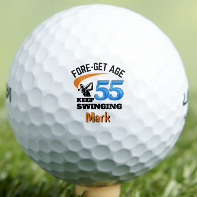 55th Birthday Gift for Granddad Classic Keepsake Golf Balls (Creator Uploaded)