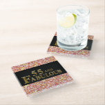55th  Birthday  Glass Coaster<br><div class="desc">Fabulous Birthday Products!</div>