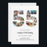 55th Birthday Number 55 Custom Photo Collage Invitation<br><div class="desc">Mark fifty five years of wonderful memories and adventures with this captivating 55th Birthday Number Photo Collage. This customizable template is the perfect blend of creativity and sentiment, allowing you to create a truly memorable gift for your loved one's special day. Capture the essence of incredible years in a single...</div>