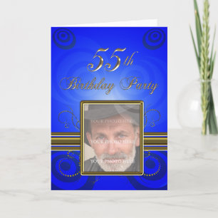 55th Birthday party Invitation