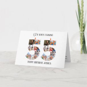 55th Birthday Photo Card