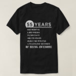 55th Birthday Shirt 55 Years Old Anniversary Gifts<br><div class="desc">55th Birthday Shirt. A Funny Gift for Birthday,  Anniversary Celebration,  Father's Day,  Mother's Day or any Occasion.</div>