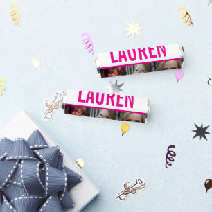 55th birthday three photos hot pink white breath savers® mints