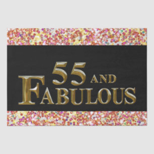 55th Birthday Tissue Paper