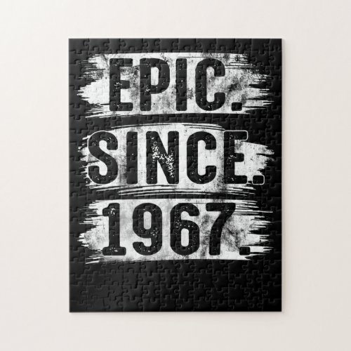 55th Birthday Vintage Epic Since 1967 55 Years Old Jigsaw Puzzle