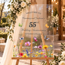 55th Emerald Wildflowers Wedding Anniversary