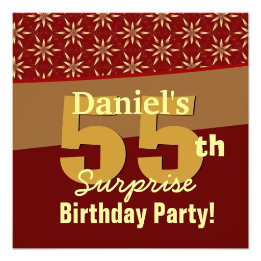 Surprise 55Th Birthday Invitations 3