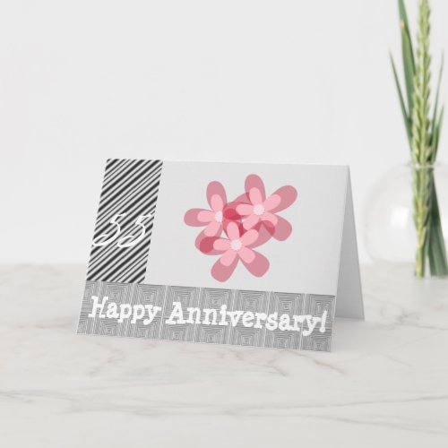 55th wedding anniversary card