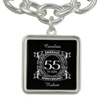 55th wedding anniversary emerald crest