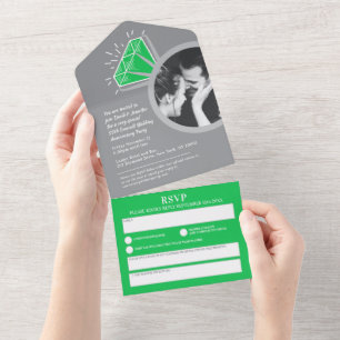 55th wedding anniversary emerald eternity ring all in one invitation