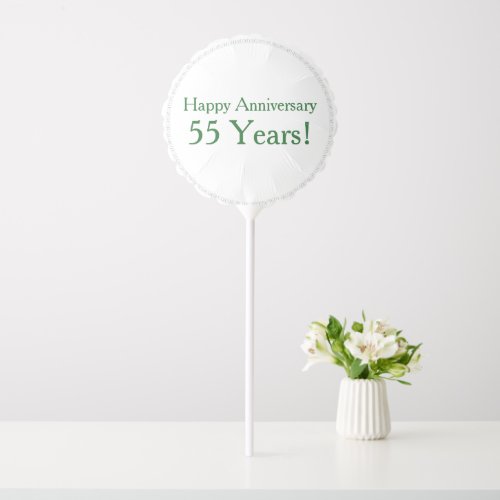 55th Wedding Anniversary Emerald Green Wedding Balloon
