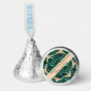 55th Wedding Anniversary Emerald Hershey®'s Kisses®