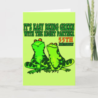 55th Wedding Anniversary Gifts Card