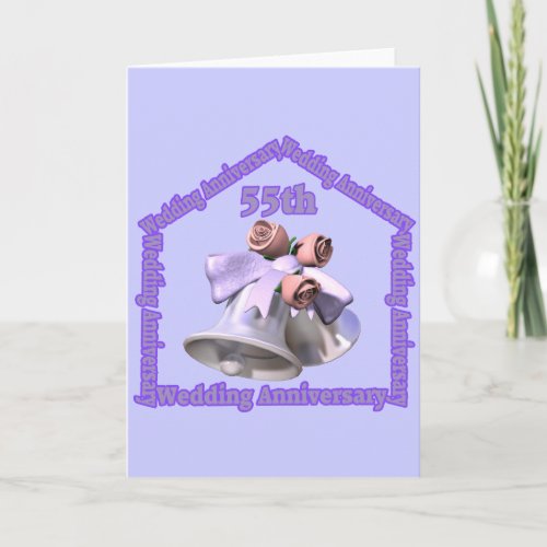 55th Wedding Anniversary Gifts Card