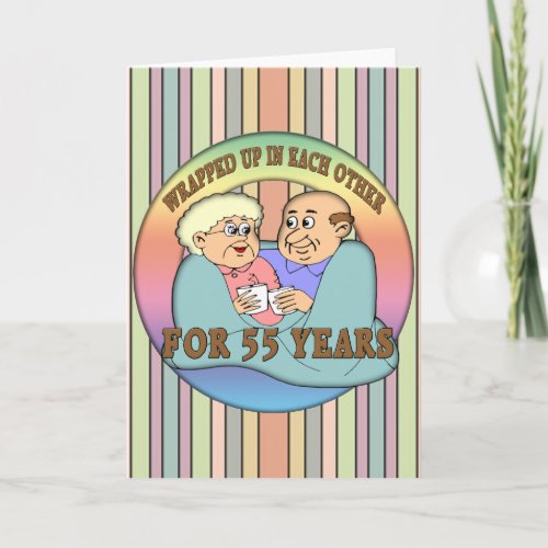 55th Wedding Anniversary Gifts Card